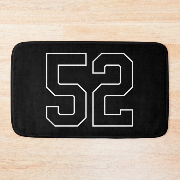 Item preview, Black Number 52 lucky sports jersey fifty two designed and sold by HeavyStyle.