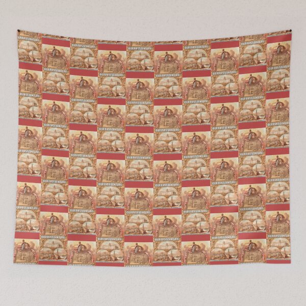 Item preview, Our First Century Great and Memorable Events on Soft Red Repeat 5748 designed and sold by Art in My Loft.