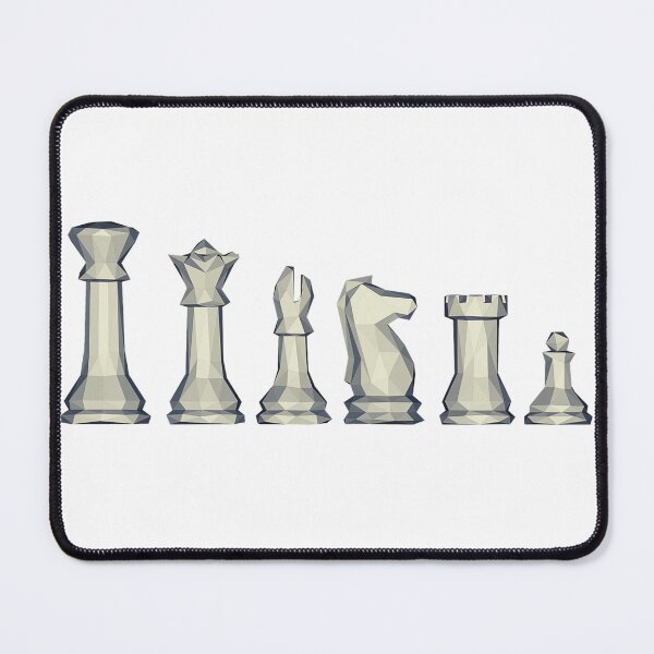 Item preview,  Full set of poly geometric chess pieces! designed and sold by Surfing Designs.Life.