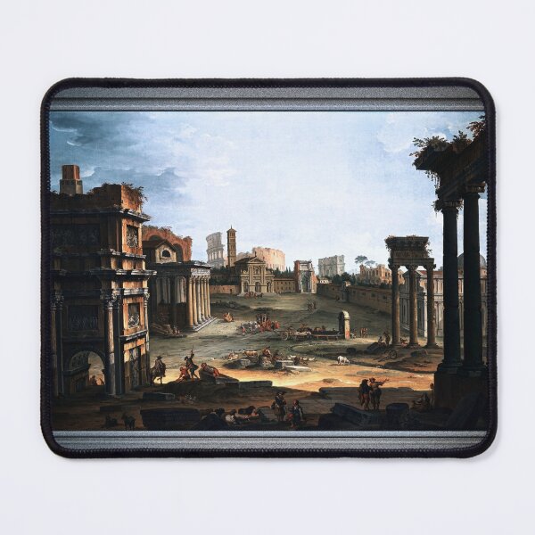 Item preview, A View of the Forum by Antonio Joli Remastered Xzendor7 Classical Art Old Masters Reproductions designed and sold by Xzendor7 Digital Art Creations.