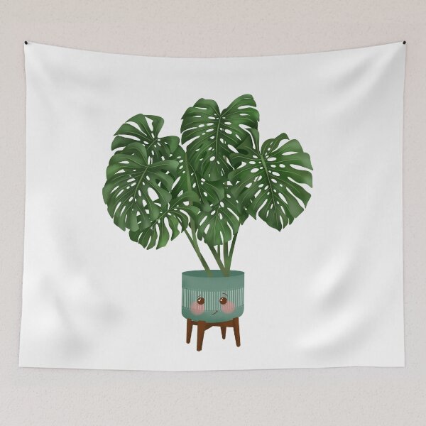 Item preview, Cute Plant Illustration, Monstera Deliciosa Plant Illustration designed and sold by Ana Moguš.