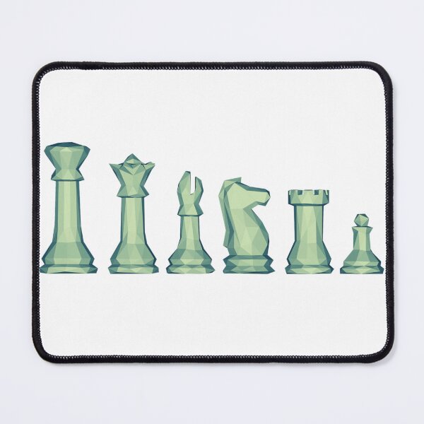 Item preview, Full set of poly geometric chess pieces! designed and sold by Surfing Designs.Life.