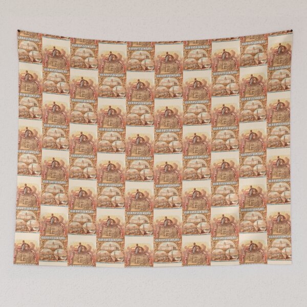 Item preview, Our First Century Great and Memorable Events on Beige Repeat 5748 designed and sold by Art in My Loft.