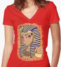 Pharaoh Atem Yu-Gi-Oh! Women's Fitted V-Neck T-Shirt