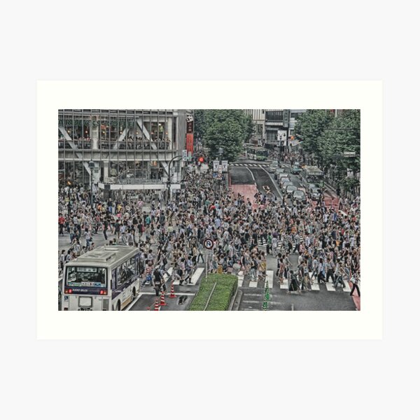 Shibuya Shuffle Art Print