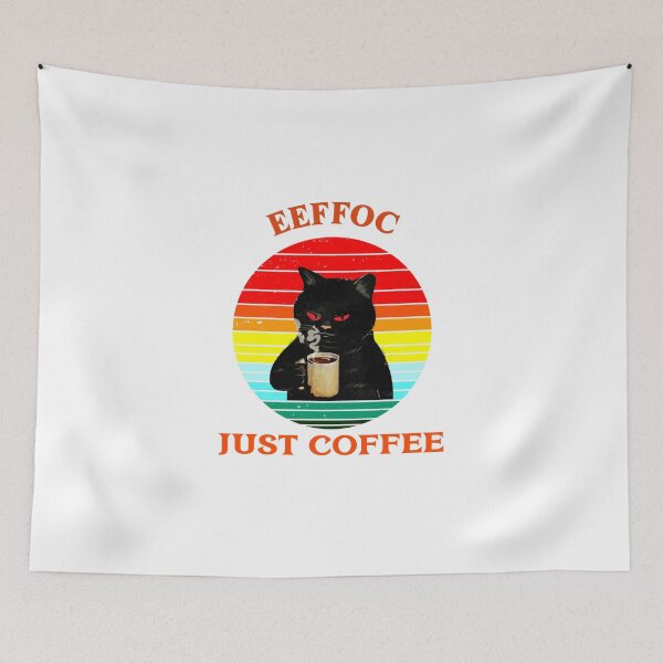 Item preview, EEFFOC JUST COFFEE BLACK CAT designed and sold by Teo13.