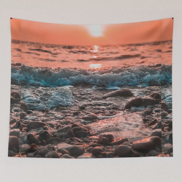 Item preview, Beautiful Sunrise Over Beach, the Sea Beach designed and sold by NanoGraphics.