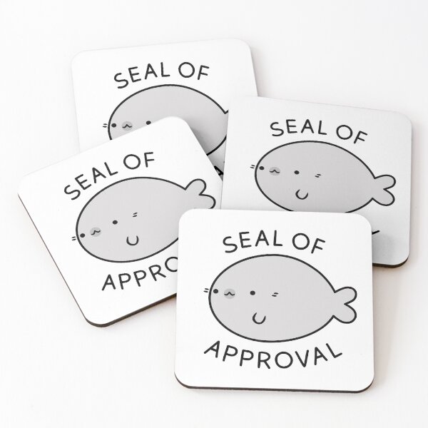 Item preview, Cute Chubby Kawaii Seal, Seal of Approval designed and sold by CuteCrew.