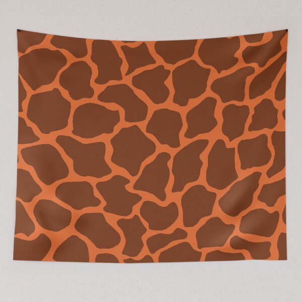 Item preview, Dark Carrot Orange in Giraffe Pattern  designed and sold by DayColors.