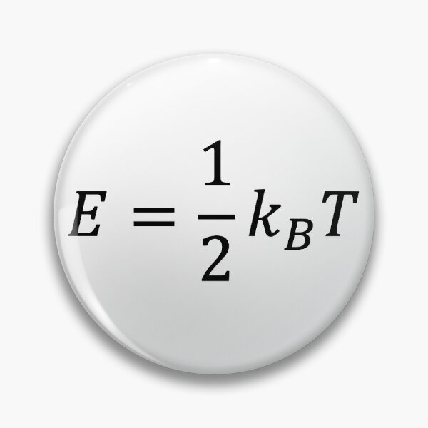 Item preview, equipartition theorem, energy of particles in statistical physics designed and sold by NoetherSym.