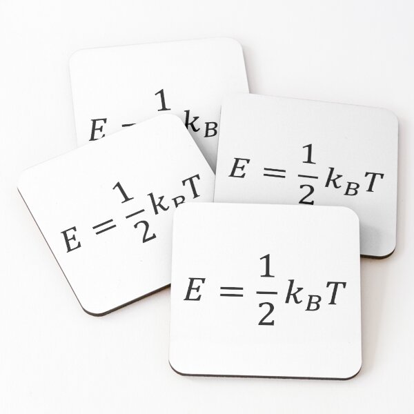Item preview, equipartition theorem, energy of particles in statistical physics designed and sold by NoetherSym.