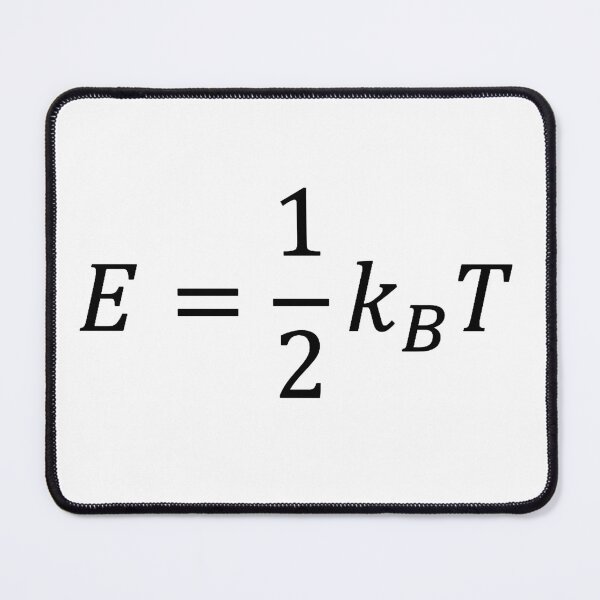 Item preview, equipartition theorem, energy of particles in statistical physics designed and sold by NoetherSym.
