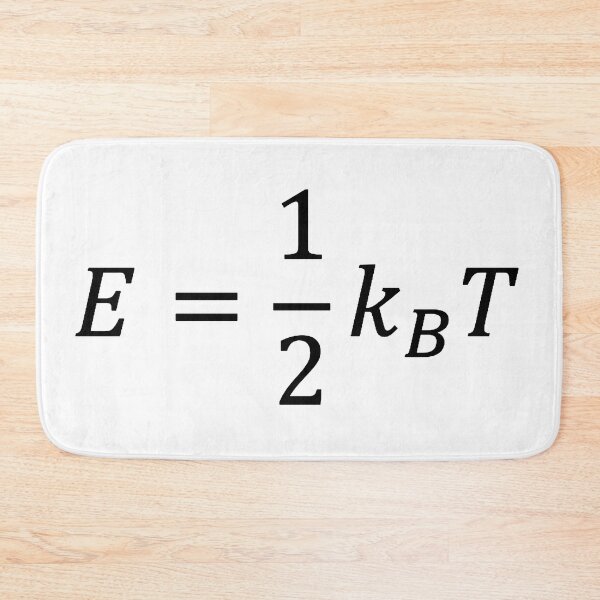 Item preview, equipartition theorem, energy of particles in statistical physics designed and sold by NoetherSym.
