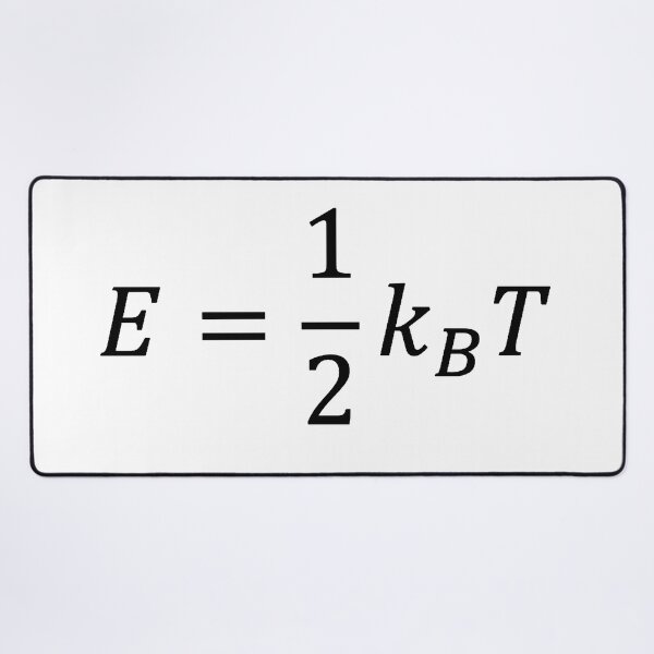 Item preview, equipartition theorem, energy of particles in statistical physics designed and sold by NoetherSym.