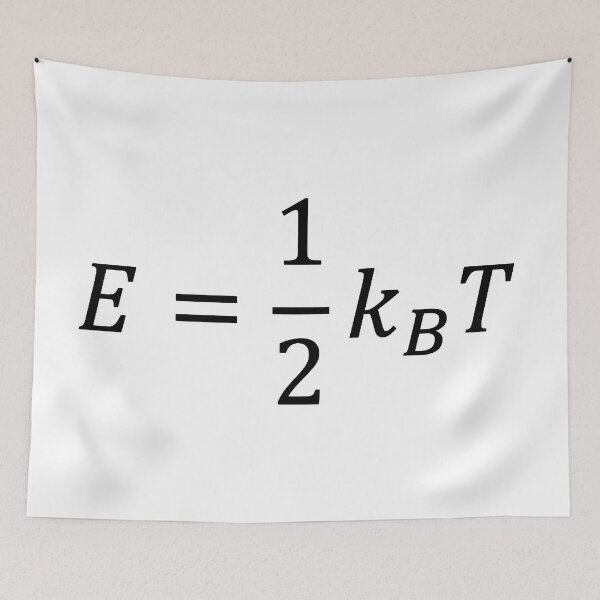 Item preview, equipartition theorem, energy of particles in statistical physics designed and sold by NoetherSym.