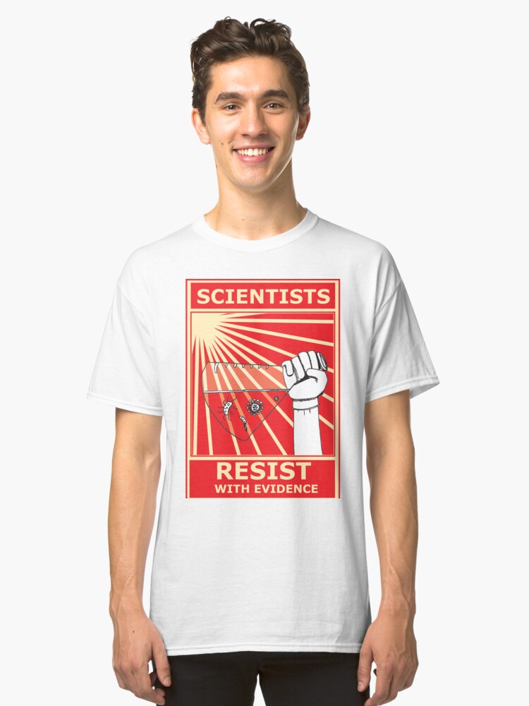 Alternate view of Scientists Resist Flask Classic T-Shirt