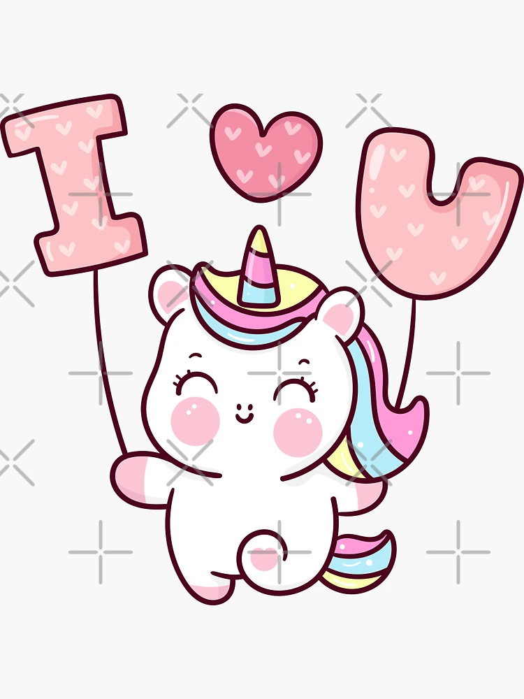 Kawaii Unicorn Stickers – My Heart Teddy