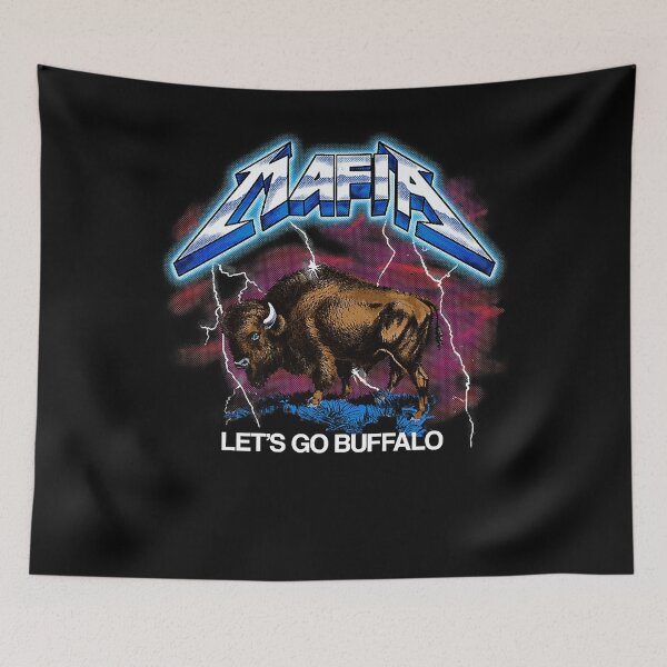 Item preview, MAFIA - retro rock and roll lightning let's go BFLO fan Premium T-Shirt designed and sold by gilbarcost.