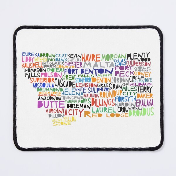 Item preview, Montana colorful typography designed and sold by molly mattin.