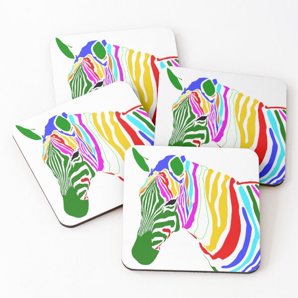 Item preview, VECTORIZED DRAWING ZEBRA MULTICOLOR designed and sold by Tropic Wear Collection.