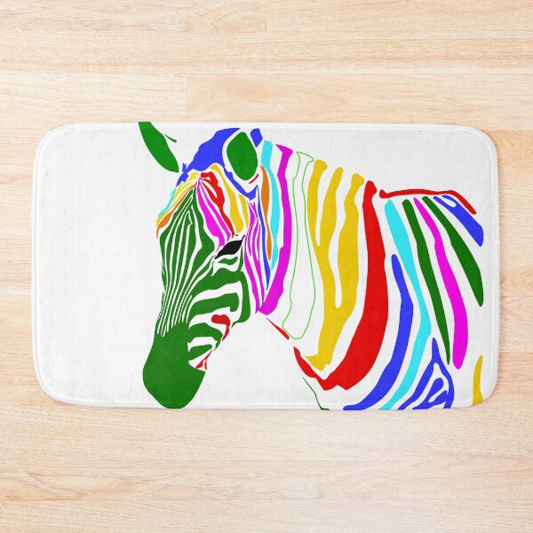 Item preview, VECTORIZED DRAWING ZEBRA MULTICOLOR designed and sold by Tropic Wear Collection.