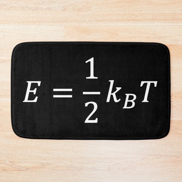 Item preview, equipartition theorem, energy of particles in statistical physics dark version designed and sold by NoetherSym.