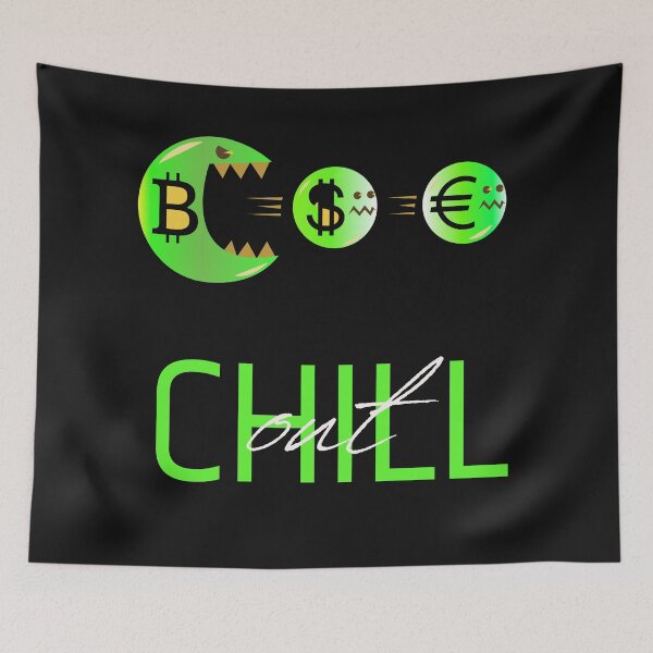 Item preview, Chill out Bitcoin gamer - Crypto Billionaire  designed and sold by BearMrktGenius.