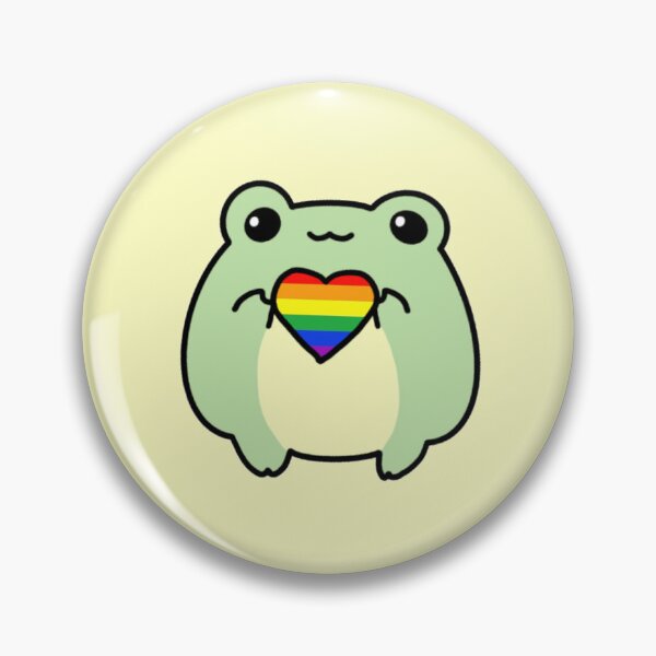 Pride Frogs: Rainbow Flag Pin