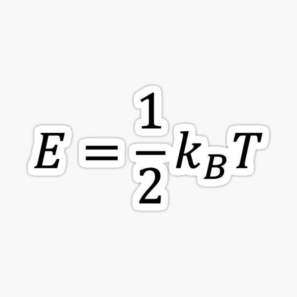 Item preview, equipartition theorem, energy of particles in statistical physics dark version designed and sold by NoetherSym.