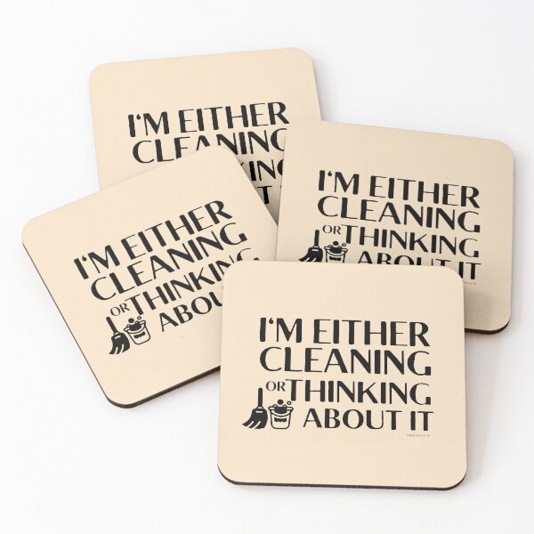 Item preview, Cleaning or Thinking About It Housekeeper Cleaning Lady Fun designed and sold by SavvyCleaner.