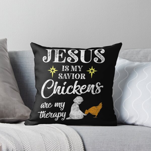 Item preview, Jesus Is My Savior Chickens Are My Therapy Easter Day designed and sold by DKshowmaker.