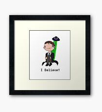 Mulder BELIEVES Framed Print