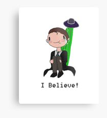 Mulder BELIEVES Metal Print