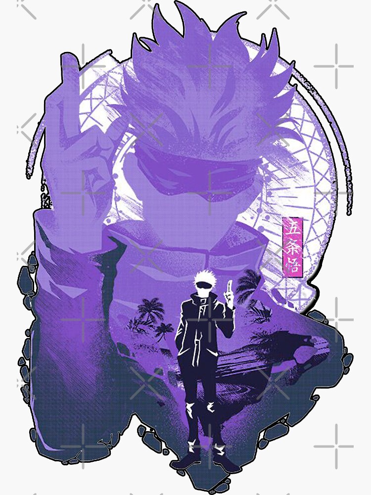 "Jujutsu kaisen Satoru Gojo hollow purple " Sticker by YoungStyleD4C