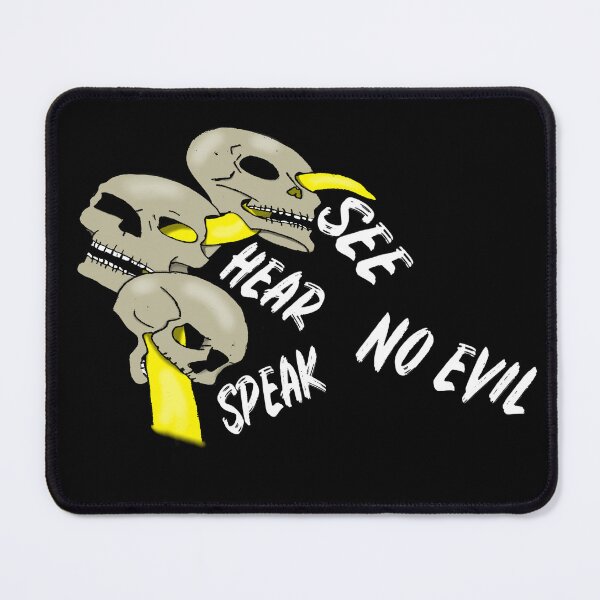 Item preview, three wise monkeys with skulls designed and sold by SprinT-Shirt.