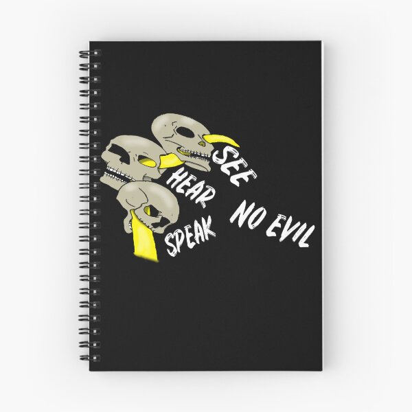 Item preview, three wise monkeys with skulls designed and sold by SprinT-Shirt.