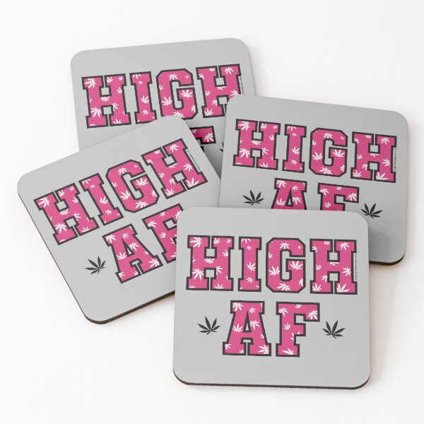 Item preview, High af pot leaf pattern hot pink designed and sold by YomeHayin.