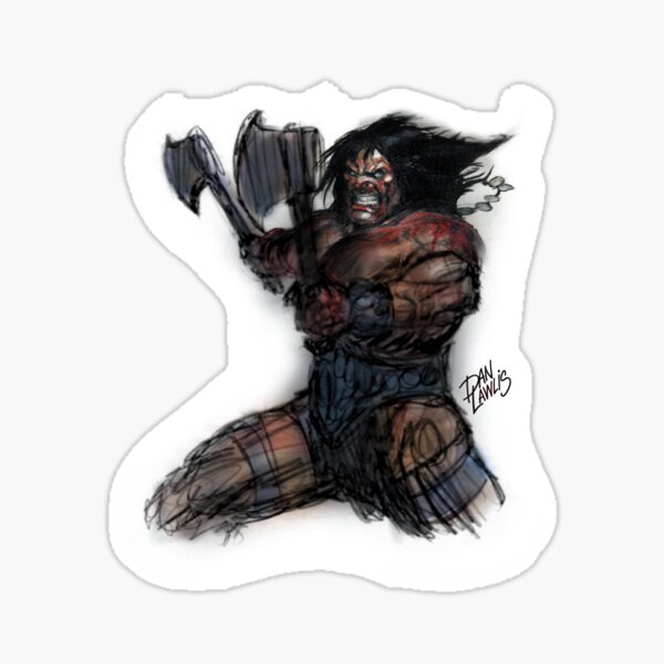 Savage sketch by Dan Lawlis Sticker
