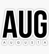 AUG - Augusta Airport Code Sticker