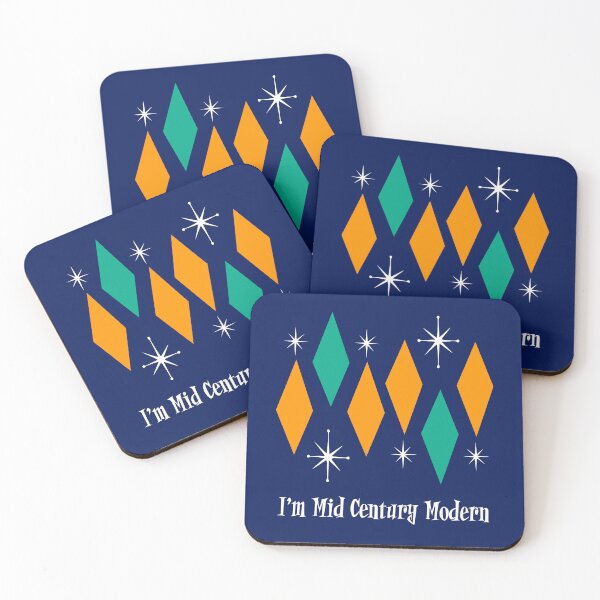 Item preview, I'm Mid Century Modern Pattern Diamonds Stars designed and sold by Itaya Art.