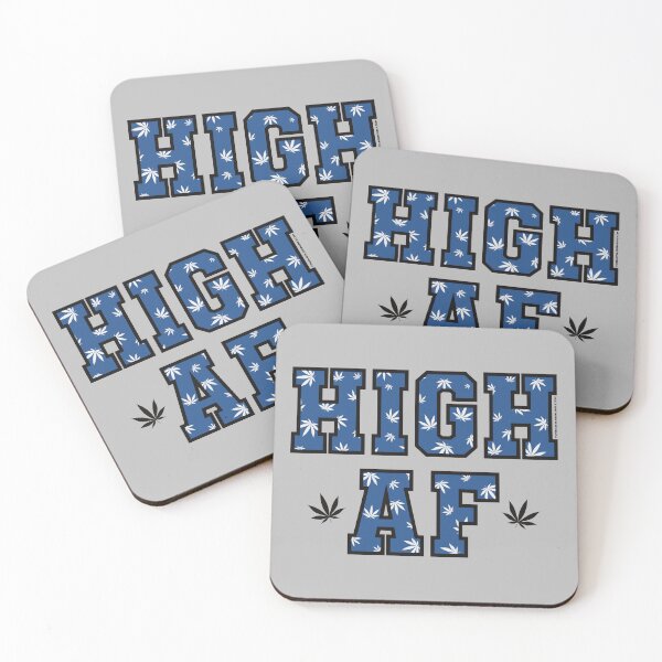 Item preview, High af pot leaf pattern dark blue  designed and sold by YomeHayin.