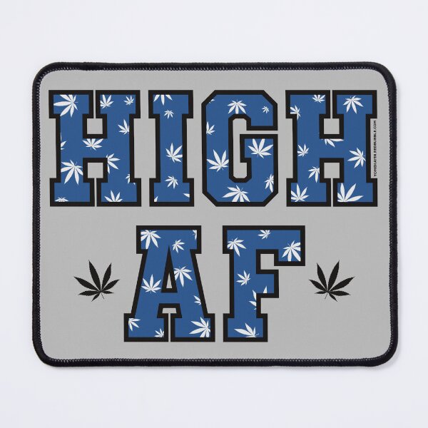 Item preview, High af pot leaf pattern dark blue  designed and sold by YomeHayin.