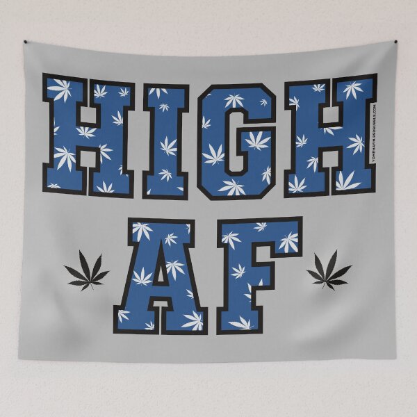 Item preview, High af pot leaf pattern dark blue  designed and sold by YomeHayin.