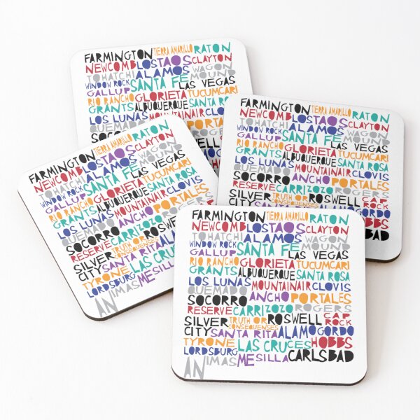Item preview, New Mexico colorful typography designed and sold by molly mattin.