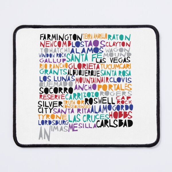 Item preview, New Mexico colorful typography designed and sold by molly mattin.