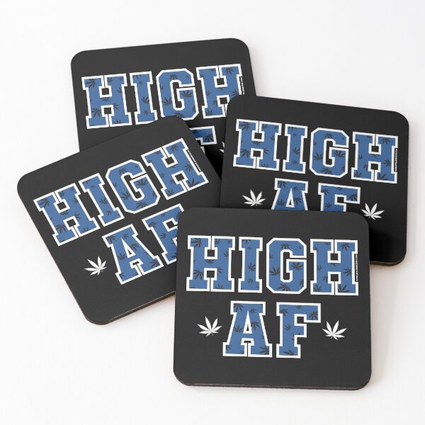 Item preview, High af pot leaf pattern dark blue  designed and sold by YomeHayin.