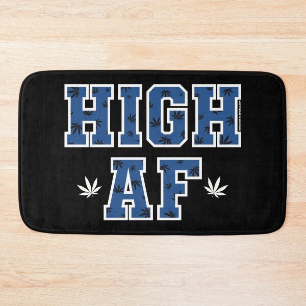 Item preview, High af pot leaf pattern dark blue  designed and sold by YomeHayin.