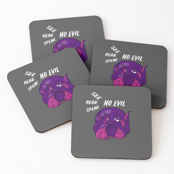 Item preview, three wise monkeys with kraken designed and sold by SprinT-Shirt.