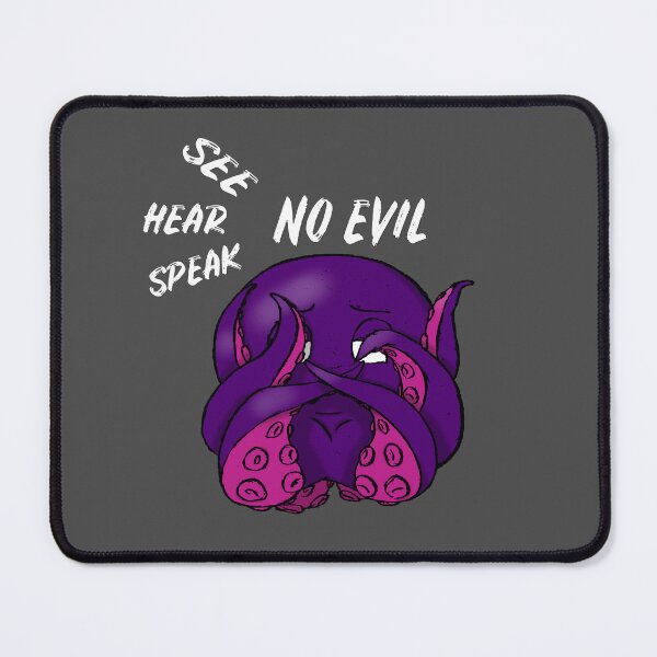 Item preview, three wise monkeys with kraken designed and sold by SprinT-Shirt.