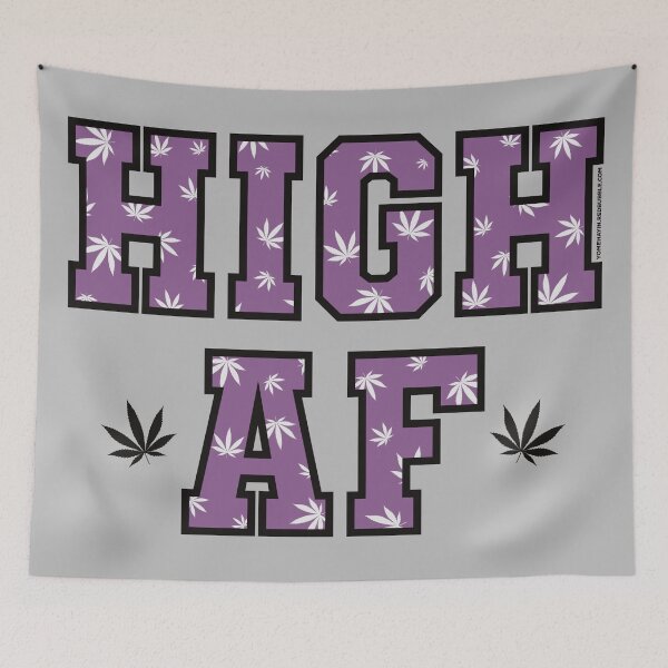 Item preview, High af pot leaf pattern purple  designed and sold by YomeHayin.
